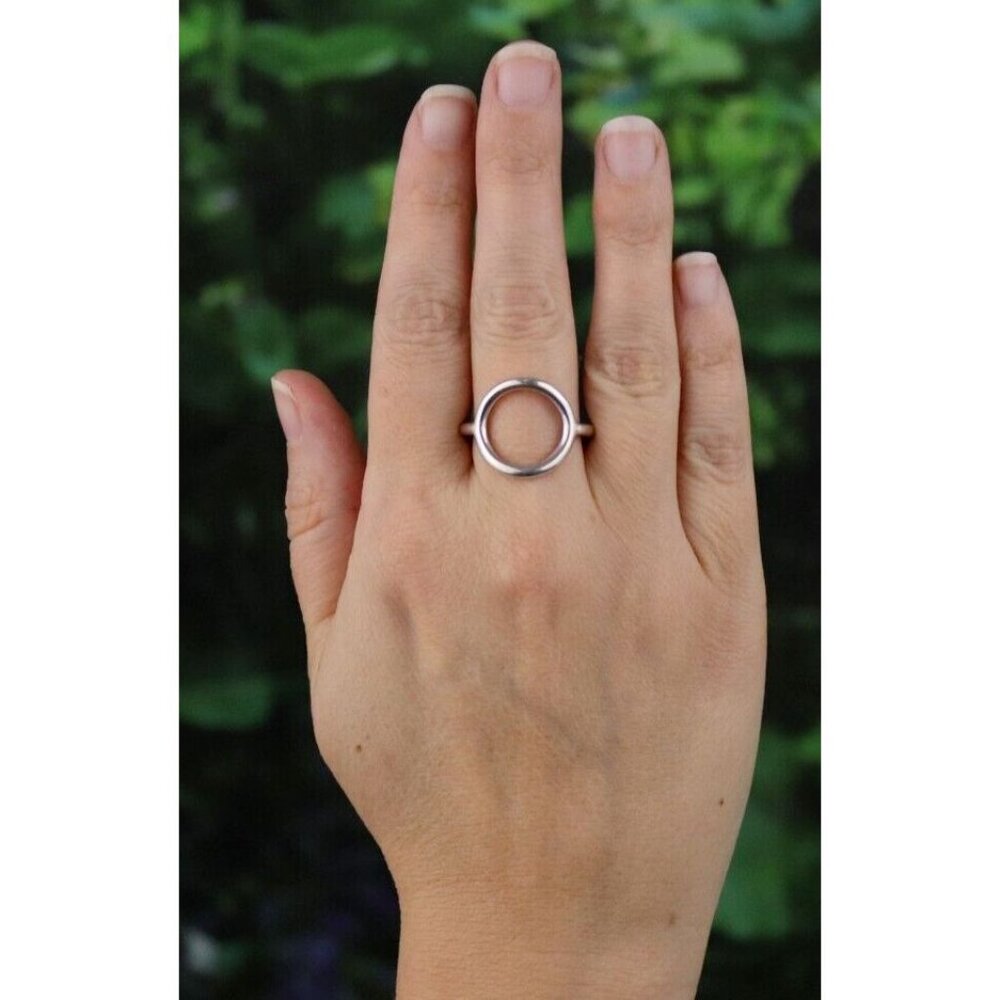 Sterling Silver Open Circle Ring Size 10 Silpada - Picture 2 of 7